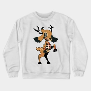 red bambi Crewneck Sweatshirt